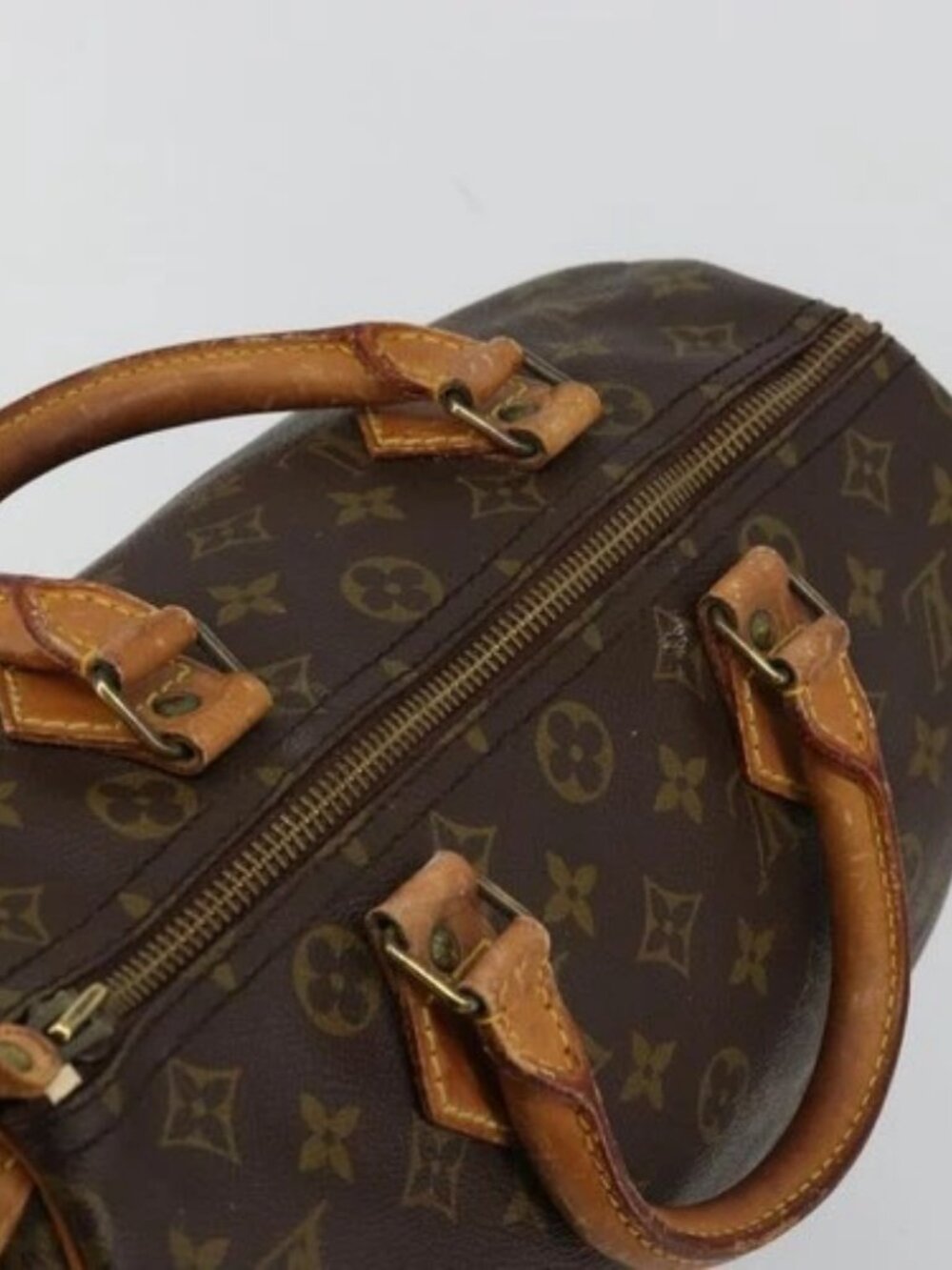LOUIS VUITTON Monogram Speedy 30 Hand Bag M41526 LV Auth 176936 - Picture 6 of 16